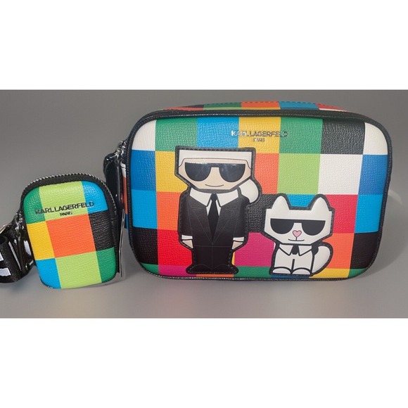 Karl Lagerfeld Handbags - Karl Lagerfeld Paris Maybelle Multicolor Crossbody Camera Bag Handbag NWT $178